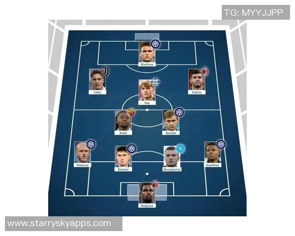 意甲最佳阵容揭晓博尼领衔国米三将入选迈尼昂表现出色